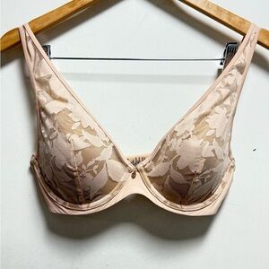ThirdLove Lace Bra in Cream and Tan Size 32D